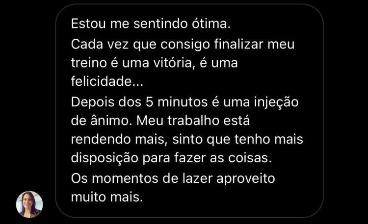 Depoimento de aluno